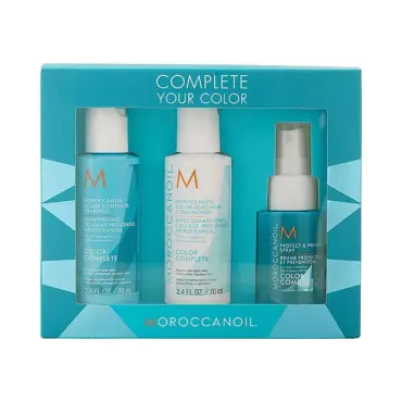Set cadou șampon, balsam și spray de protecție / Moroccanoil Color Complete Set