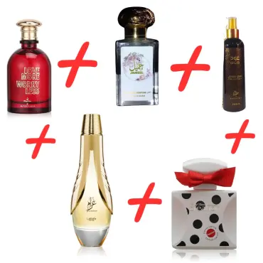 Lattafa Pride Gharam + Parfumurile mele Baug Sons Creation Passion Limited Edition + Otoori Jameela + Parfumurile mele Love More Worry Less + Otoori Oud