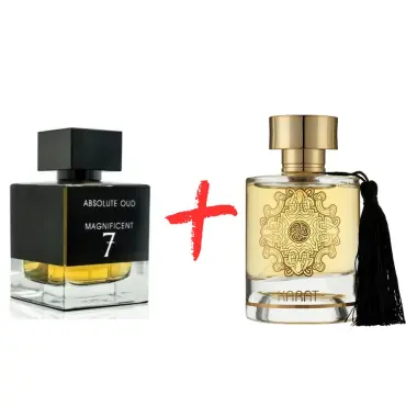 Maison Alhambra Karat și Fragrance World Absolute Oud Magnificent 7