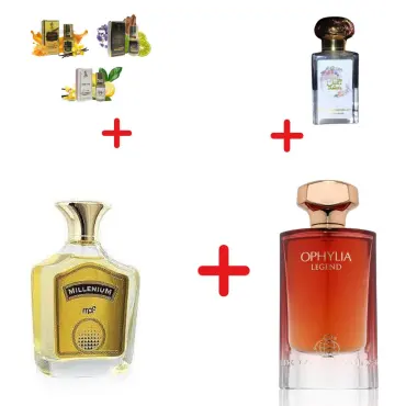 My Perfume Millennium + Fragrance World Ophylia Legend + Otoori Jameel + 3 uleiuri de parfum mini